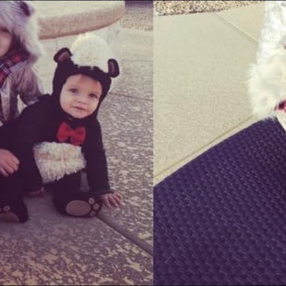Infant skunk costume size 6-12 months